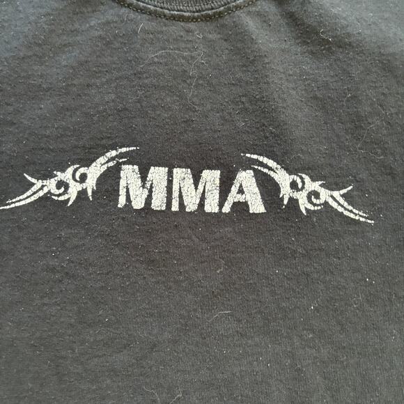 y2k mma tribal fighting shirt small jerzees - Picture 2 of 5